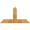 Ekena Millwork Portland Rough Sawn Timber Gable Bracket, Western Red Cedar, 48"W x 26"H x 4"D x 6"F, 13/12 Pitch GBW048X26X0406POR00RWR - alternate 1